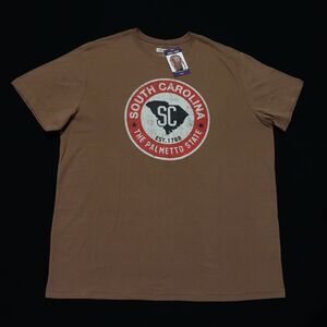 State of Mine Men's XXL SOUTH CAROLINA T-Shirt Short Sleeve Palmetto Brown NEW